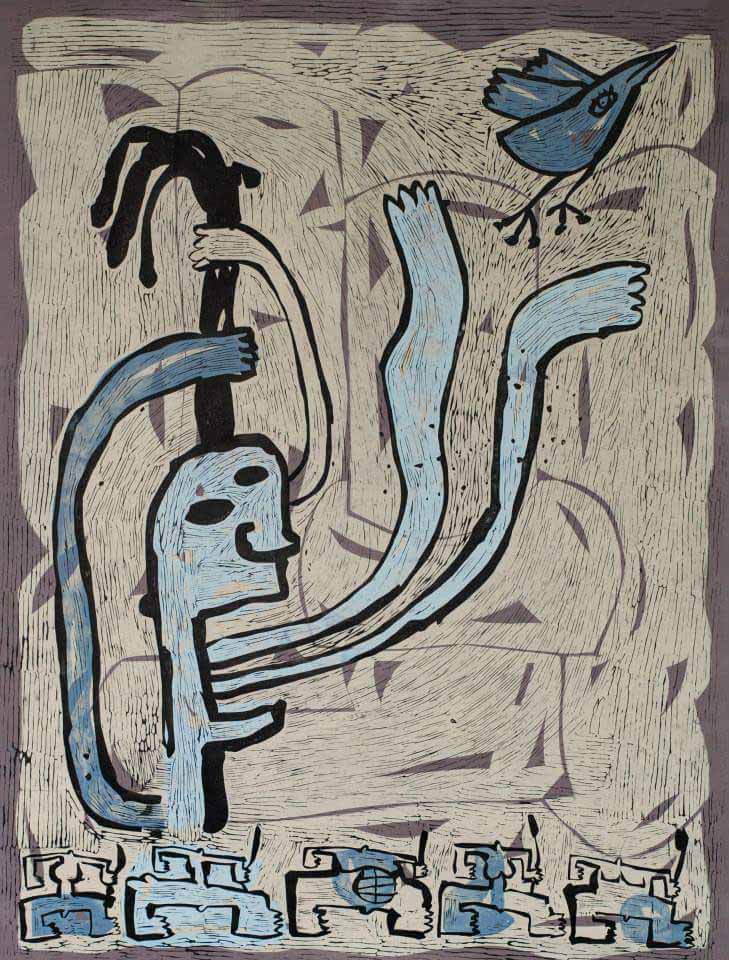 Krajputasi, linorez 180x120cm, 2011.