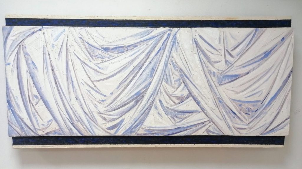 Трећи дан по писму, 2017, фреско техника на полистирену, 58х120 cm, приватна колакција