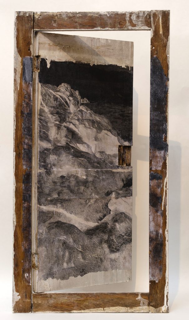 How Long Is Now series - Screenshot (232), 78x40cm, 2020, fototransfer na objektu